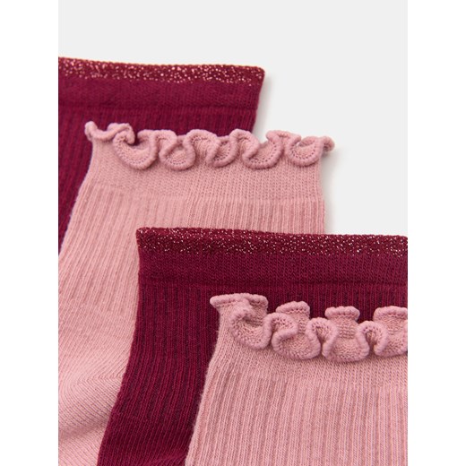 Sinsay - Skarpetki z falbanką 4 pack - wielobarwny Sinsay 36/38 Sinsay