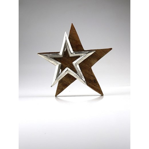 AM Design Figurka dekoracyjna w kolorze srebrno-brązowym - 21 x 21 cm ze sklepu Limango Polska w kategorii Dekoracje - zdjęcie 186722535