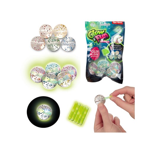 Toi-Toys Piłeczki Flummis (5 sz.) "Glow" - 3+ Toi-toys onesize promocja Limango Polska