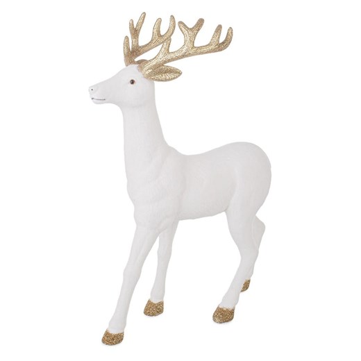 Bizzotto Figurka dekoracyjna "Reindeer" w kolorze białym - wys. 45 cm - id: 17900600 - marki Bizzotto - 186722995 Bizzotto Figurka dekoracyjna "Reindeer" w kolorze białym - wys. 45 cm ze sklepu Limango Polska w kategorii Dekoracje - zdjęcie 186722995