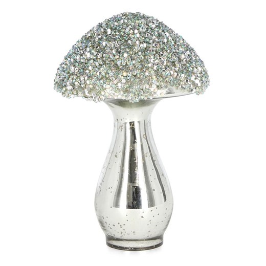 Bizzotto Figurka dekoracyjna "Mushroom" w kolorze srebrnym - wys. 19 cm - id: 17900602 - marki Bizzotto - 186722997 Bizzotto Figurka dekoracyjna "Mushroom" w kolorze srebrnym - wys. 19 cm ze sklepu Limango Polska w kategorii Dekoracje - zdjęcie 186722997