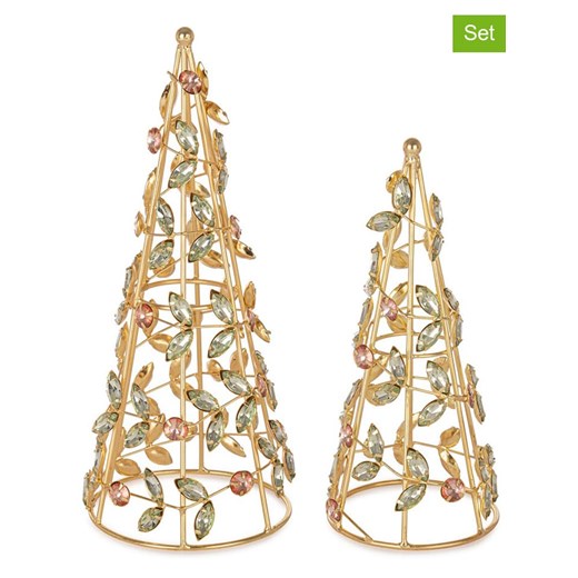 Bizzotto Figurki dekoracyjne (2 szt.) w kolorze złotym ze sklepu Limango Polska w kategorii Dekoracje - zdjęcie 186723009