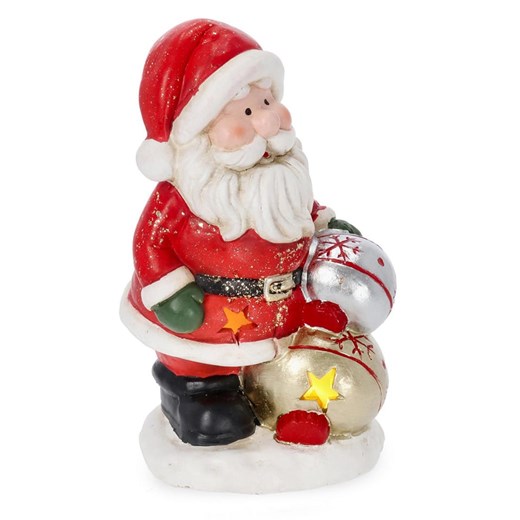 Bizzotto Dekoracyjna lampa LED "Santa" w kolorze czerwonym - wys. 20 cm - id: 17900623 - marki Bizzotto - 186723018 Bizzotto Dekoracyjna lampa LED "Santa" w kolorze czerwonym - wys. 20 cm ze sklepu Limango Polska w kategorii Oświetlenie - zdjęcie 186723018