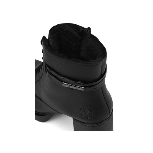 Trzewiki Rieker Y4102-00 Czarny Rieker 37 eobuwie.pl