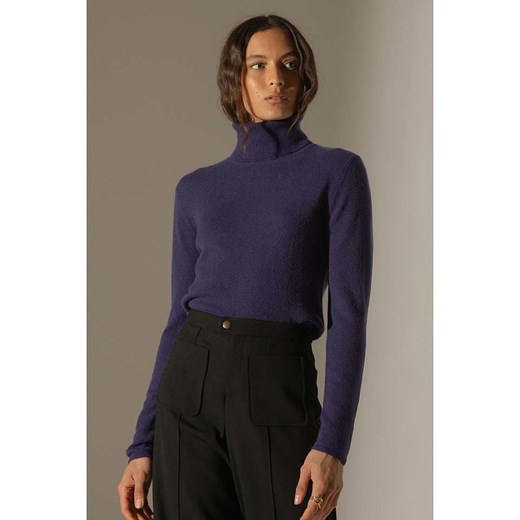 Perfect Cashmere Kaszmirowy golf &quot;Ashley&quot; w kolorze fioletowym ze sklepu Limango Polska w kategorii Swetry damskie - zdjęcie 186723638
