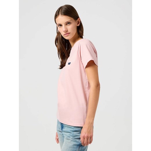 DAMSKA KOSZULKA WRANGLER REGULAR TEE SILVER PINK 112362576 ze sklepu YouNeedit.pl w kategorii Bluzki damskie - zdjęcie 186724749