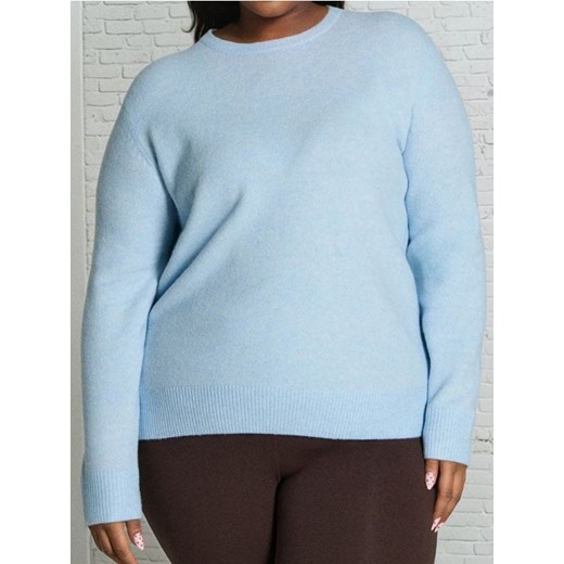 Sinsay - Sweter basic z domieszką wełny - niebieski ze sklepu Sinsay w kategorii Swetry damskie - zdjęcie 186725296