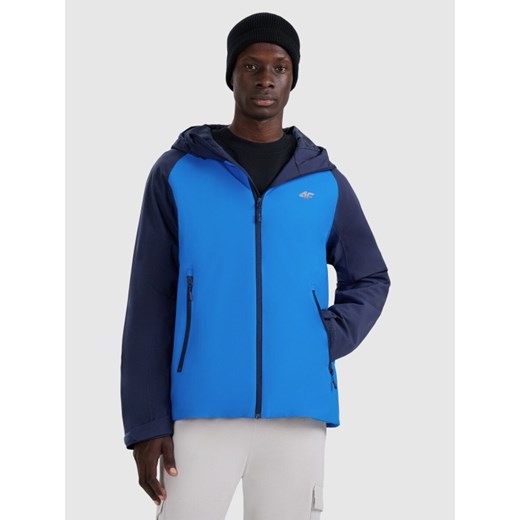 Męska kurtka przejściowa 4F 4FRAW25TTJAM0963 - niebieska ze sklepu Sportstylestory.com w kategorii Kurtki męskie - zdjęcie 186725799