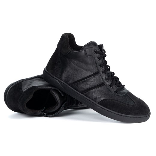 Buty barefoot minimalistyczne skórzane WASAK 0802W czarne - id: 11673n - marki Wasak - 186725875 Buty barefoot minimalistyczne skórzane WASAK 0802W czarne ze sklepu butyolivier w kategorii Buty zimowe męskie - zdjęcie 186725875