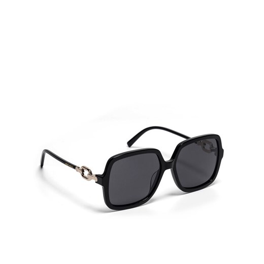 Okulary przeciwsłoneczne Nine West NW 6658S Czarny Nine West NOSIZE eobuwie.pl