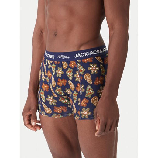 Jack & Jones Komplet bokserki i skarpety Gingerbread Giftbox 12285133 Kolorowy ze sklepu MODIVO w kategorii Majtki męskie - zdjęcie 186729348