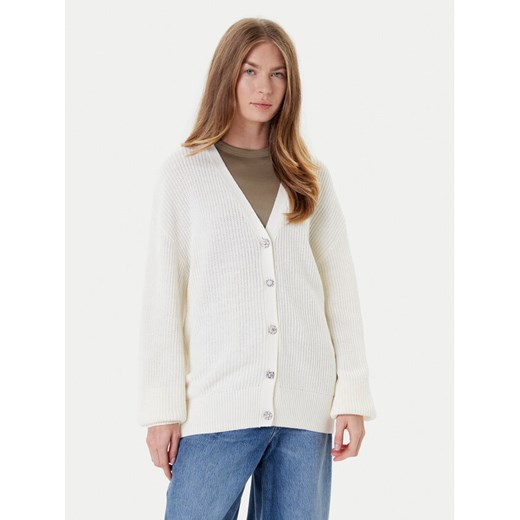 Guess Kardigan W5YR06 Z3OO0 Écru Regular Fit ze sklepu MODIVO w kategorii Swetry damskie - zdjęcie 186729387