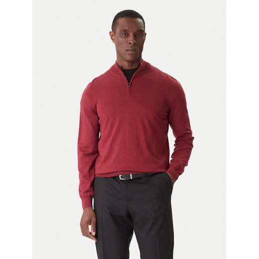 BOSS Sweter Ebenji 50528300 Czerwony Regular Fit ze sklepu MODIVO w kategorii Swetry męskie - zdjęcie 186729388