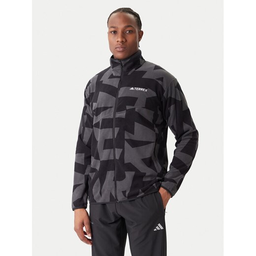 adidas Polar Terrex Multi Printed JY4814 Czarny Regular Fit ze sklepu MODIVO w kategorii Bluzy męskie - zdjęcie 186729405