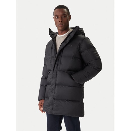 Jack Wolfskin Kurtka puchowa Icy Hill A65049 Czarny Relaxed Fit ze sklepu MODIVO w kategorii Kurtki męskie - zdjęcie 186729407