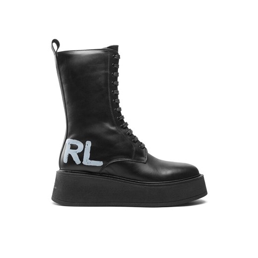 KARL LAGERFELD Trzewiki KL42475 Czarny ze sklepu MODIVO w kategorii Workery damskie - zdjęcie 186729418