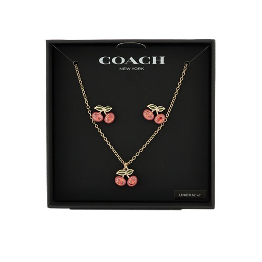Zestaw naszyjnik i kolczyki Coach 37551690 Złoty ze sklepu eobuwie.pl w kategorii Naszyjniki - zdjęcie 186732089