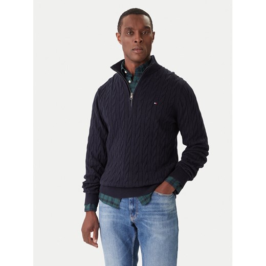 Tommy Hilfiger Sweter Classic MW0MW36532 Granatowy Regular Fit ze sklepu MODIVO w kategorii Swetry męskie - zdjęcie 186732437