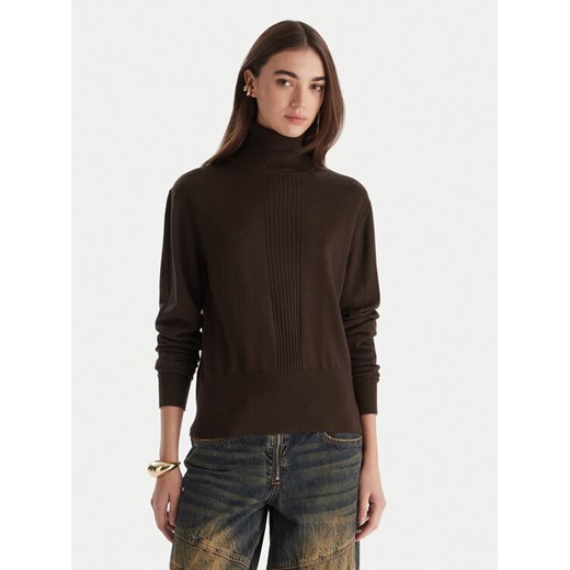 Patrizia Pepe Golf 2K0340 KM36 Brązowy Regular Fit ze sklepu MODIVO w kategorii Swetry damskie - zdjęcie 186732448