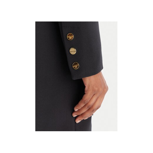 Elisabetta Franchi Marynarka GI-159-57E2-V750 Czarny Regular Fit Elisabetta Franchi 48 MODIVO