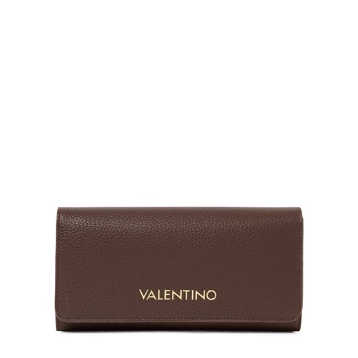 VALENTINO HANDBAGS Portfel damski - Alexia Kobiety mocca wypukły wzór tkaniny ze sklepu vangraaf w kategorii Portfele damskie - zdjęcie 186733475