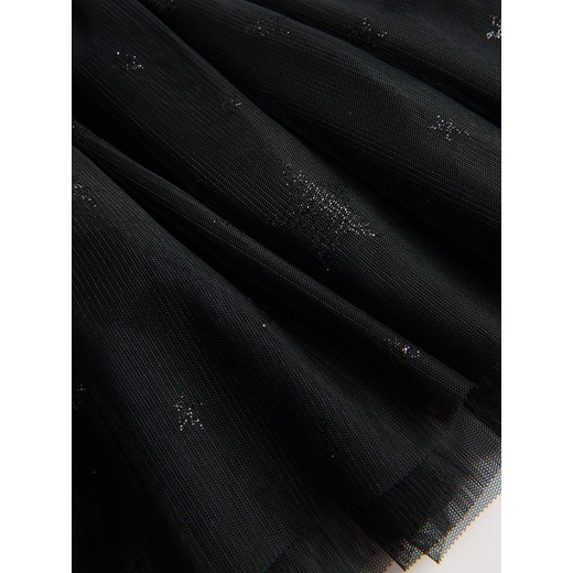 Reserved - Tiulowa spódnica w gwiazdki - czarny Reserved 98 (2-3 lata) Reserved