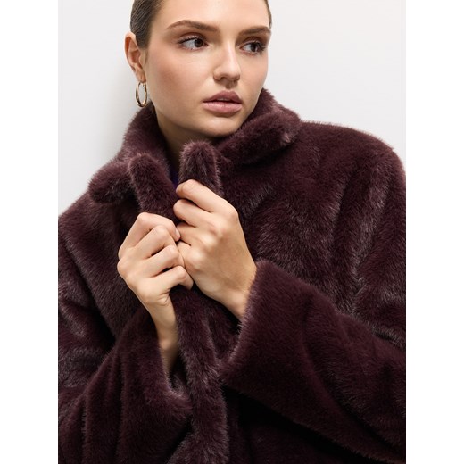 Mohito - Sztuczne futro - ciemnobrązowy Mohito 36 Mohito