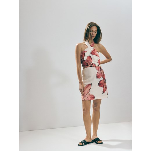 Reserved - Sukienka mini z wycięciami - wielobarwny ze sklepu Reserved w kategorii Sukienki - zdjęcie 186735066