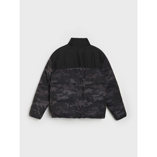 Sinsay - Pikowana kurtka puffer - czarny Sinsay 3XL Sinsay