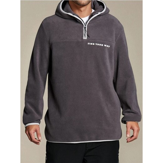 Sinsay - Bluza hoodie - szary ze sklepu Sinsay w kategorii Bluzy męskie - zdjęcie 186735677