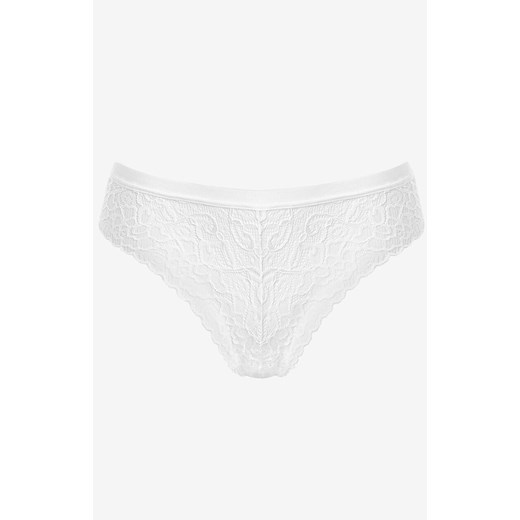 Koronkowe majtki damskie typu brazyliany białe Ortensia, Kolor biały, Rozmiar S, Pierre Cardin ze sklepu Primodo w kategorii Majtki damskie - zdjęcie 186736415