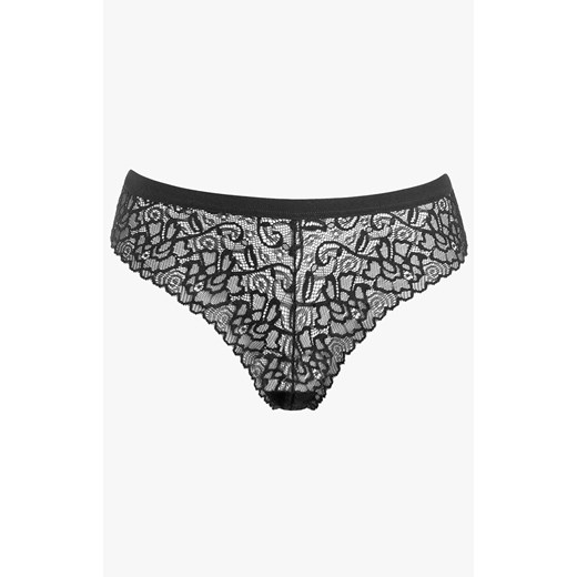 Koronkowe majtki damskie typu brazyliany czarne Ortensia, Kolor czarny, Rozmiar S, Pierre Cardin ze sklepu Primodo w kategorii Majtki damskie - zdjęcie 186736416