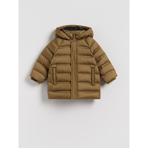 Reserved - Pikowana kurtka z puchem - beżowy ze sklepu Reserved w kategorii Kurtki chłopięce - zdjęcie 186737507
