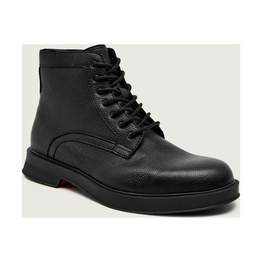 HUGO Skórzane buty wysokie Lenner_halb_grlt ze sklepu Gomez Fashion Store w kategorii Buty zimowe męskie - zdjęcie 186737878