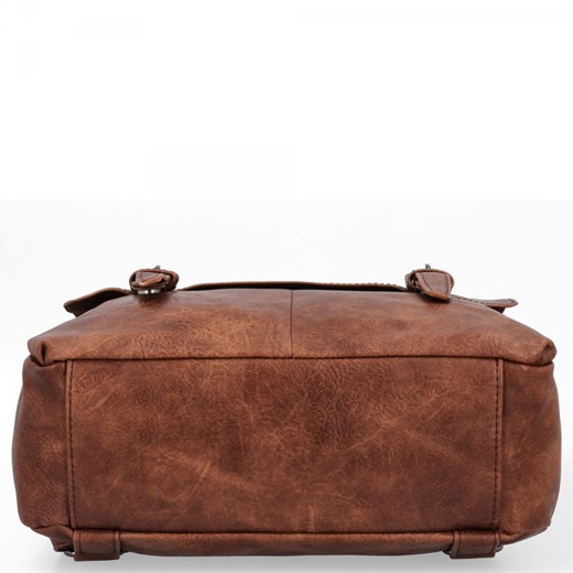 Plecak Damski w Stylu Vintage firmy Herisson 17B336 Brązowy Herisson One Size PaniTorbalska okazyjna cena