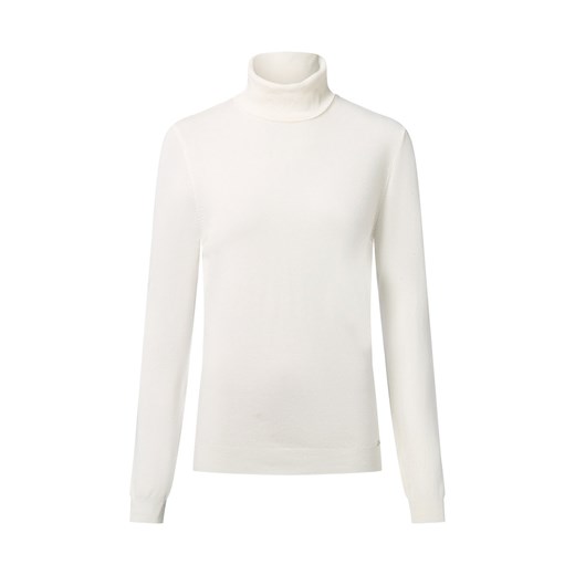 More & More Damski sweter z golfem Kobiety Sztuczne włókno écru jednolity ze sklepu vangraaf w kategorii Swetry damskie - zdjęcie 186738536