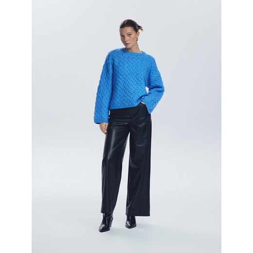 Reserved - Strukturalny sweter - jasnoniebieski ze sklepu Reserved w kategorii Swetry damskie - zdjęcie 186739169
