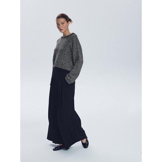 Reserved - Sweter z wiązaniem na plecach - ciemnoszary ze sklepu Reserved w kategorii Swetry damskie - zdjęcie 186739348