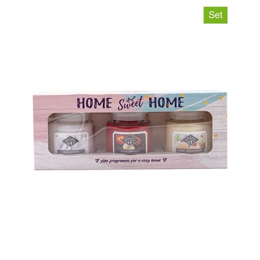 Candle Brothers Świece zapachowe (3 szt.) &quot;Home Sweet Home&quot; - 3 x 85 g ze sklepu Limango Polska w kategorii Świece i dyfuzory - zdjęcie 186740479