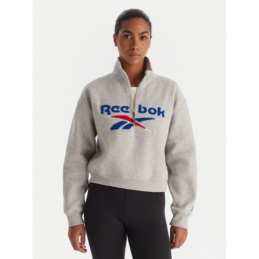Reebok Bluza Jazz RK25170CCW Szary Regular Fit ze sklepu MODIVO w kategorii Bluzy damskie - zdjęcie 186740968