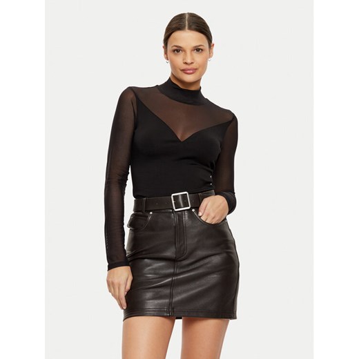 Morgan Bluzka 242-TIMARA Czarny Slim Fit ze sklepu MODIVO w kategorii Bluzki damskie - zdjęcie 186740969