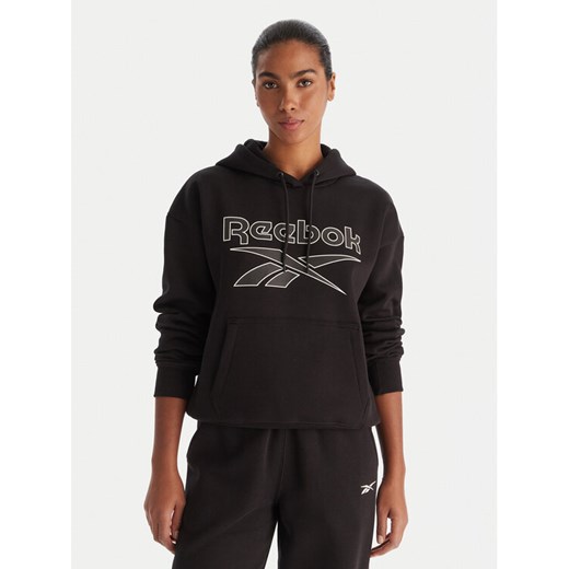 Reebok Bluza Cali RK25174CCW Czarny Regular Fit ze sklepu MODIVO w kategorii Bluzy damskie - zdjęcie 186741026