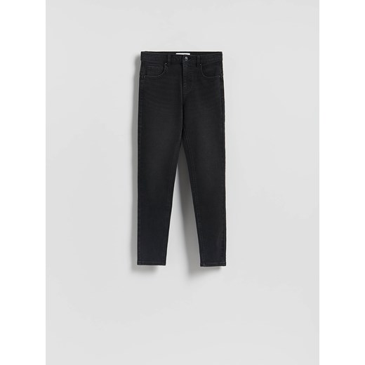 Reserved - Jeansy slim fit push up - czarny ze sklepu Reserved w kategorii Jeansy damskie - zdjęcie 186742668