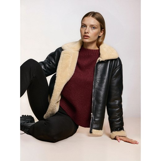 Sinsay - Sweter basic - bordowy Sinsay L Sinsay