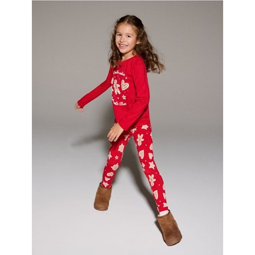 Sinsay - Legginsy ze wzorem świątecznym - wielobarwny ze sklepu Sinsay w kategorii Spodnie dziewczęce - zdjęcie 186744148