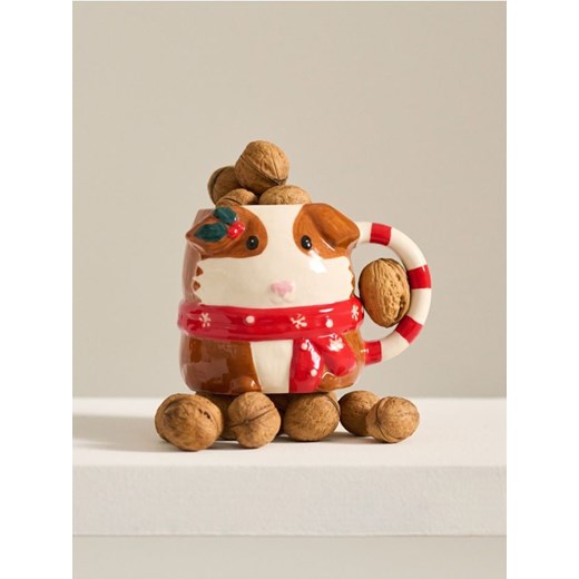 Sinsay - Kubek świąteczny w kształcie świnki morskiej - wielobarwny ze sklepu Sinsay w kategorii Kubki - zdjęcie 186744159