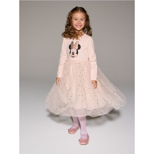 Sinsay - Sukienka z tiulem Minnie Mouse - różowy - id: 982DV-03X - marki Sinsay - 186744167 Sinsay - Sukienka z tiulem Minnie Mouse - różowy ze sklepu Sinsay w kategorii Sukienki dziewczęce - zdjęcie 186744167