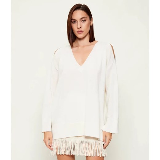 AKEP Wełniany sweter | Loose fit | z dodatkiem kaszmiru ze sklepu Gomez Fashion Store w kategorii Swetry damskie - zdjęcie 186744776