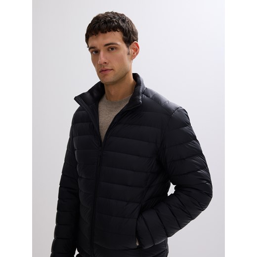 Reserved - Lekka pikowana kurtka puchowa - czarny ze sklepu Reserved w kategorii Kurtki męskie - zdjęcie 186745257
