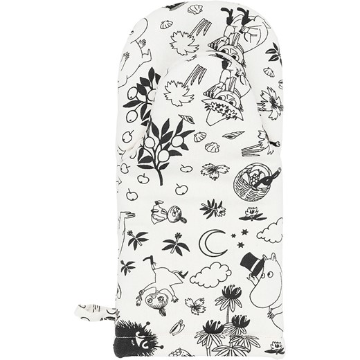 Moomin Rękawica kuchenna w kolorze biało-czarnym - dł. 34 cm ze sklepu Limango Polska w kategorii Tekstylia kuchenne - zdjęcie 186746055